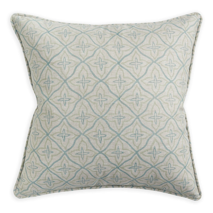 Tahiti Cenote Linen Cushion, 20" x 20"