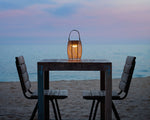 Tanit Portable 11.5" Outdoor Lantern, Beige Shade