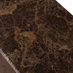 Tathra Console Table, Espresso, Dark Emperador, 59"W × 15.75"D × 29.5"H