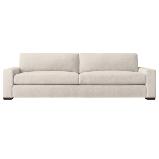 California Casual 2 Seater Sofa, Effie Linen Performance Fabric, 84.6" W