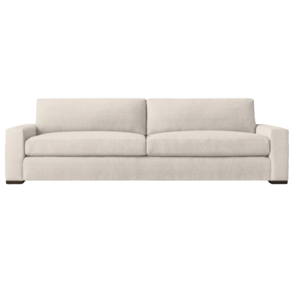 California Casual 2 Seater Sofa, Effie Linen Performance Fabric, 84.6" W