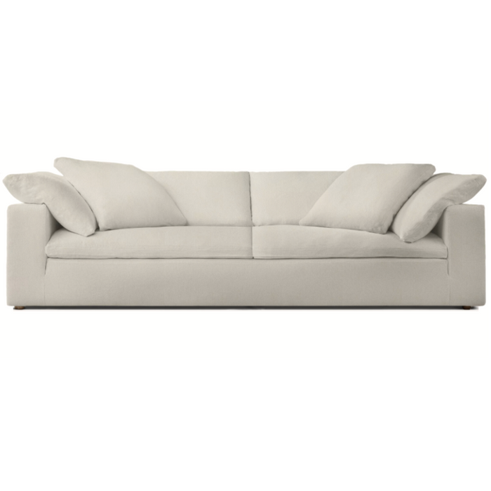 Casual Oversize Comfort Sofa, Effie Linen Performance Fabric,  95" W