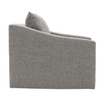 Duke Swivel Club Chair, Desert Linen Stone