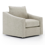 Duke Swivel Club Chair, Casual Linen Natural