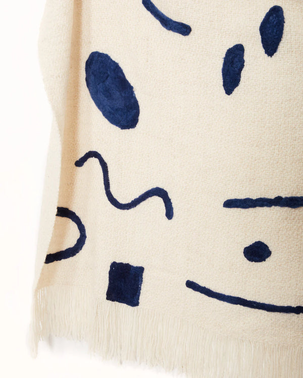 Abstract Throw, Indigo