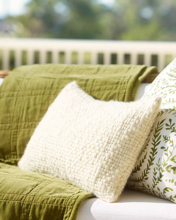 Breckenridge Pillow - Ivory, 14" x 22"