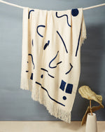 Abstract Throw, Indigo
