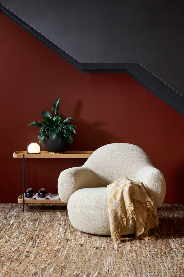 Toad Swivel Chair, Fleece Fawn