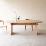 Kelly Dining Table, Light Oak, 78.74"W x 43.31"D