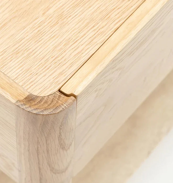 Tye Nightstand, Light Oak, 23.6"W × 17.7"D × 21.7"H