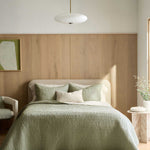 European Linen Cotton Stitch Quilt Collection - Willowleaf, 2 Sizes