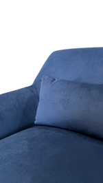 Syd Swivel Club Chair, Antonio Sapphire Blue