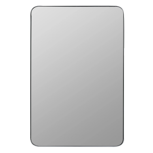 Ryne Silver Mirror, 24" x 36"