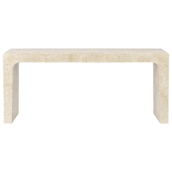 Abbott Stone Console Table, 72"W x 16"D x 32"H