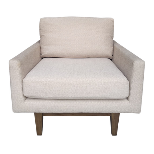 Ingrid 34" Chair, Shiitake/ Oatmeal
