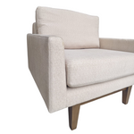 Ingrid 34" Chair, Shiitake/ Oatmeal