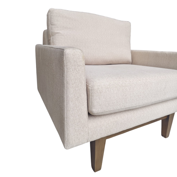 Ingrid 34" Chair, Shiitake/ Oatmeal