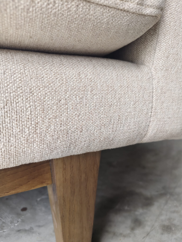 Ingrid 34" Chair, Shiitake/ Oatmeal