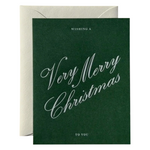 Very Merry Christmas Greeting Card - Forest
