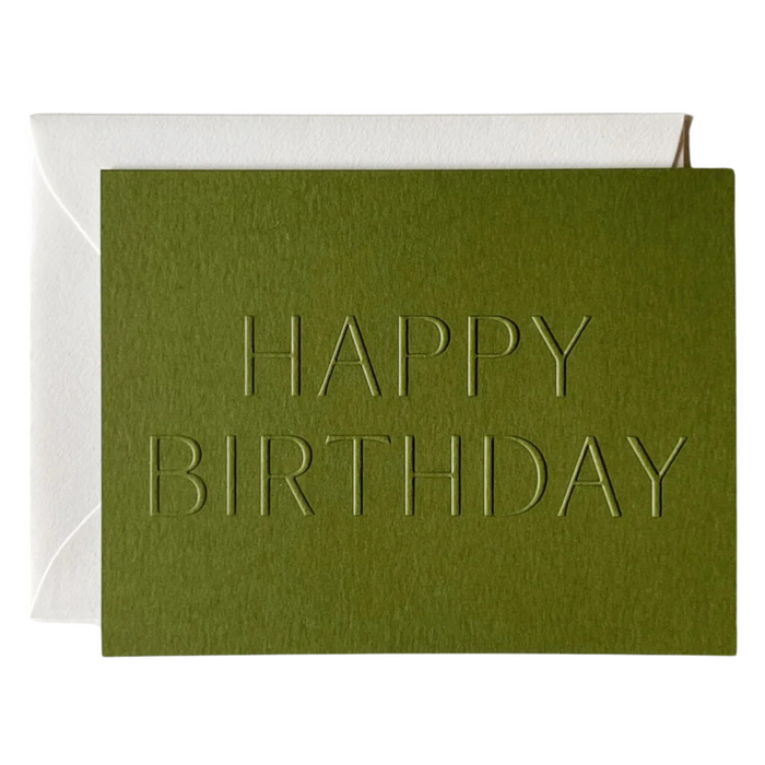 'Happy Birthday' Greeting Card, Fern