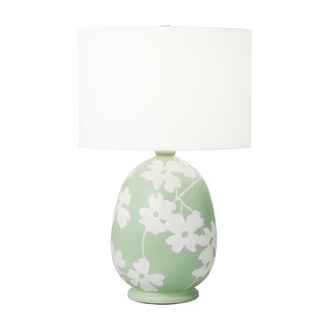 Lila Table Lamp, Semi Matte Green