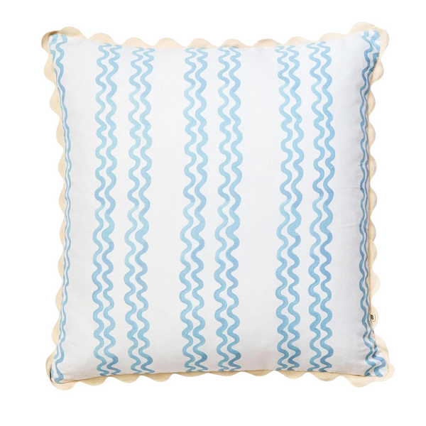 Double Waves Powder Blue, 24” x 24”