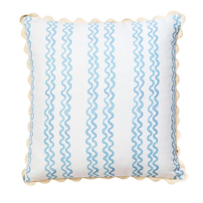 Double Waves Powder Blue, 24” x 24”