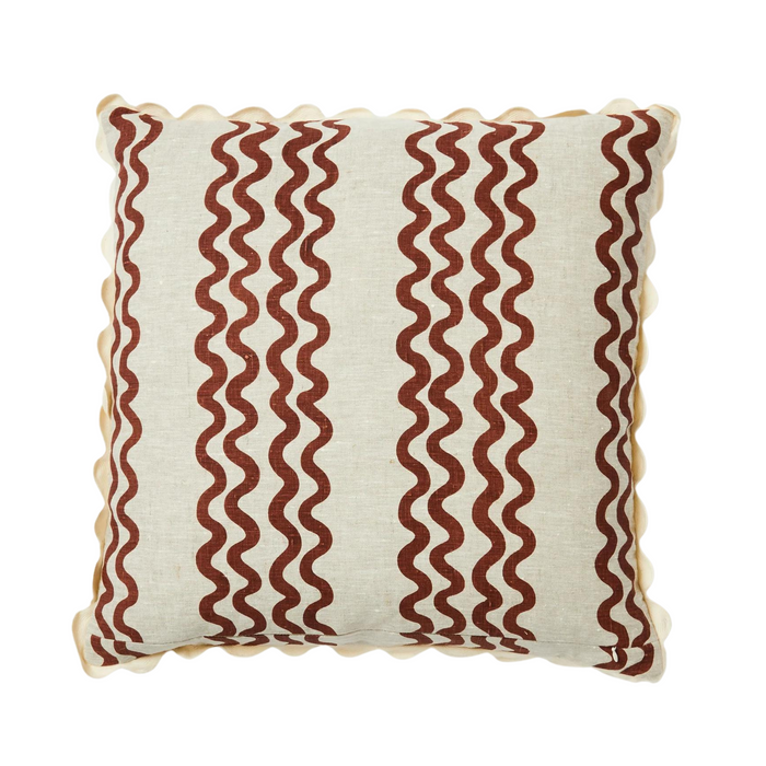 Double Waves Rust, 24” x 24”