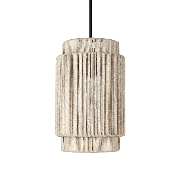 Everly Outdoor Pendant Small, 10"Dia, Natural