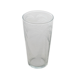 12 oz. Etched Drinking Glass with Palm Trees