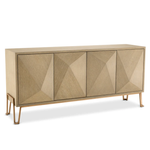 Highland Sideboard - Washed Oak Veneer, 71.26" W x 18.11" D x 32.48"H