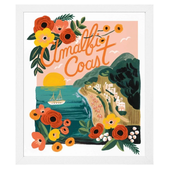 Amalfi Coast Framed Print, 8" x 10"