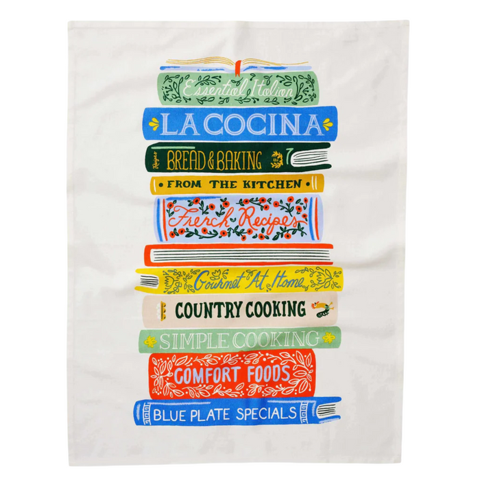 Cookbooks Tea Towel