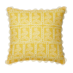 Martine Yellow Pillow, 20" x 20"