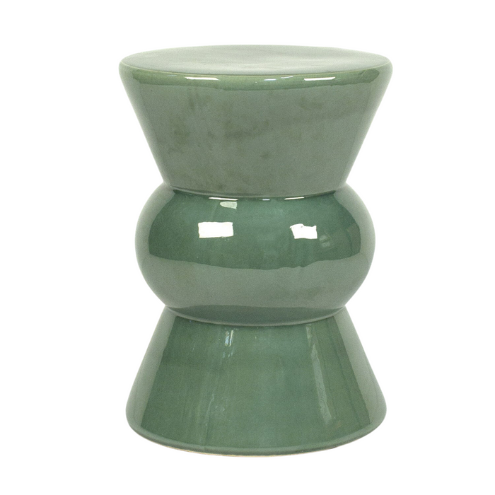 Teagan Outdoor Side Table, Jade Ceramic