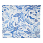 Palm Beach Blue Linen Tablecloth