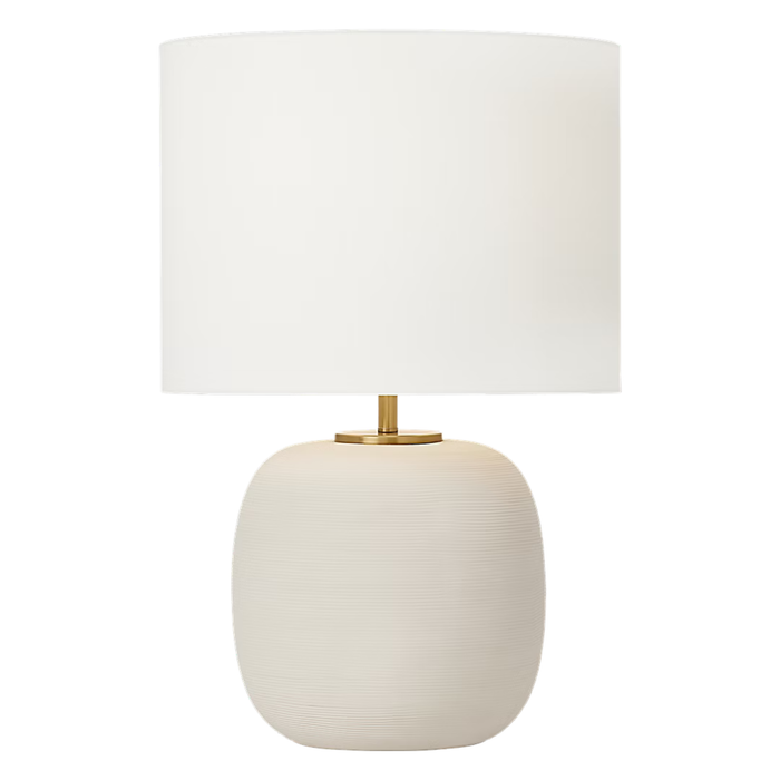 Fanny Wide Table Lamp, Matte Concrete, 22.6"