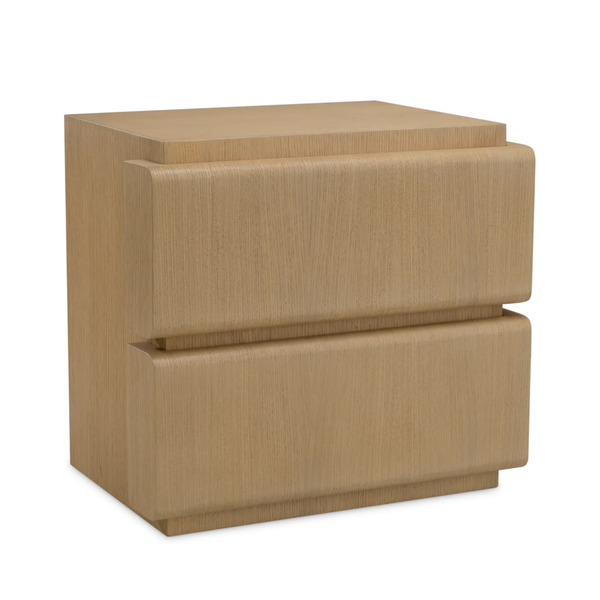 Colston Nightstand - Natural Oak Veneer, 25.98"W x 18.11"D x 23.82" H