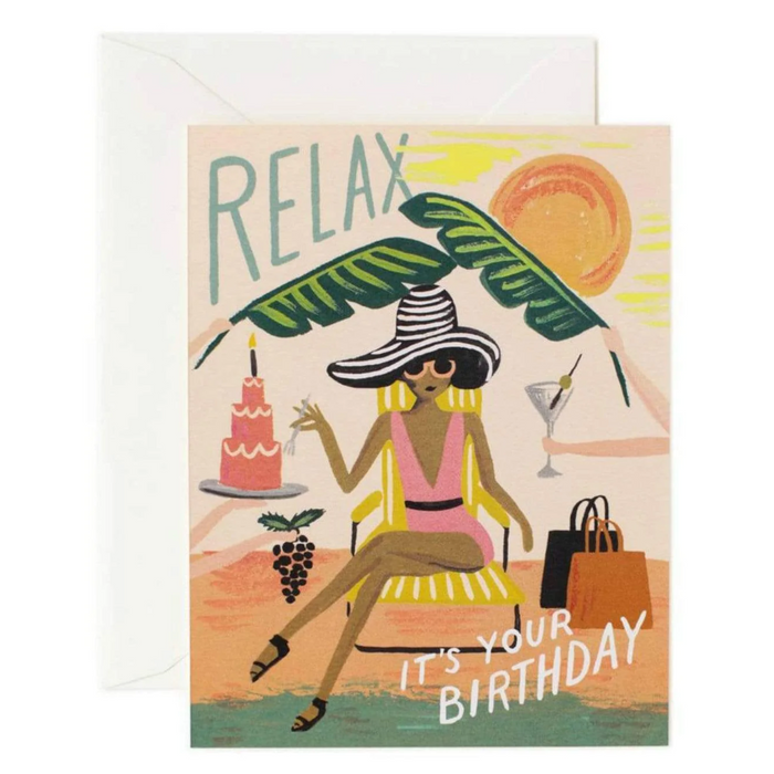 Relax Birthday, Greeting Card