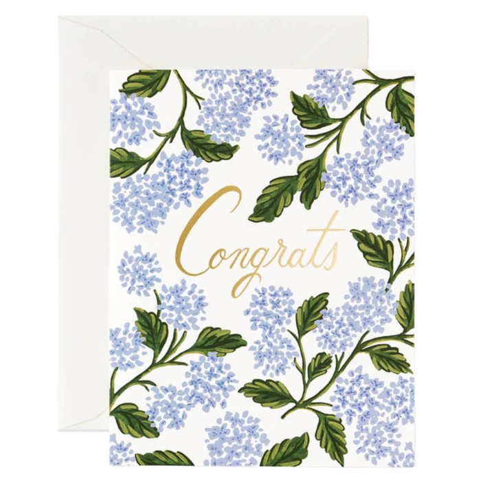 Hydrangea Congrats, Greeting Card