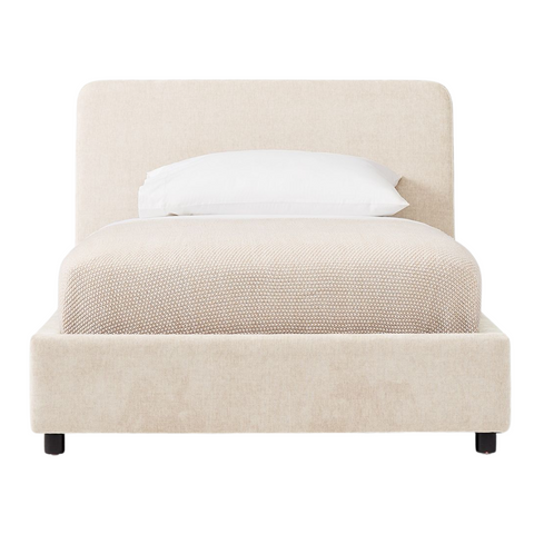 Calma Upholstered Twin Bed, Sand