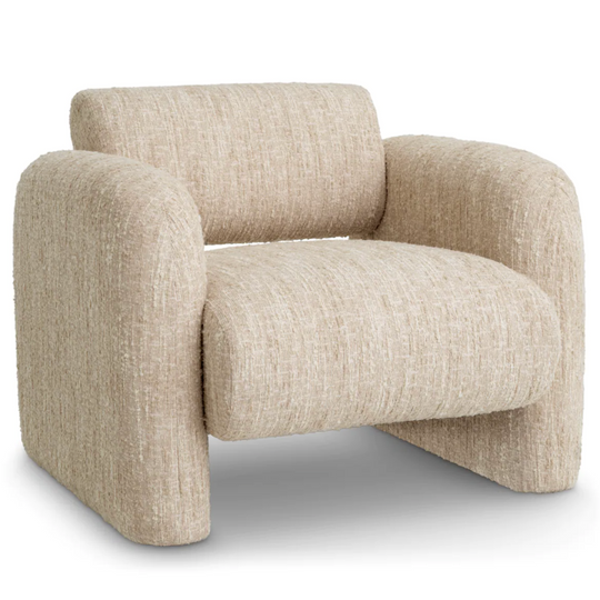 Vesper Chair, Sonata Cream Bouclé, 39.5"