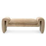 Tondo Bench - Lyssa Sand, 56.69"W x 17.32"D