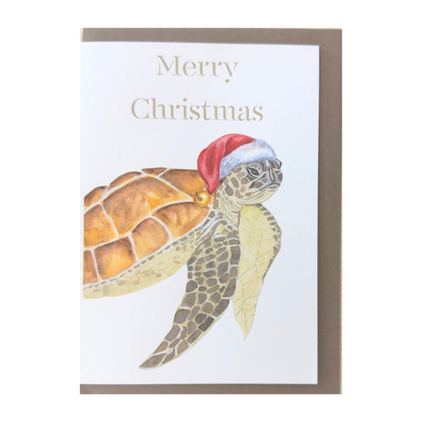 'Merry Christmas' Turtle Greeting Card