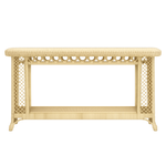 Saba Console Table - Rattan, 55.91"W x 16.93"D