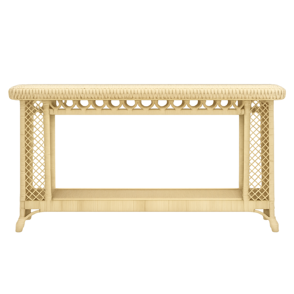 Saba Console Table - Rattan, 55.91"W x 16.93"D