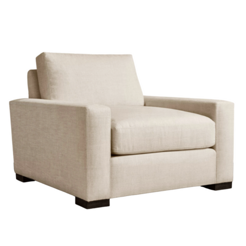 California Casual Armchair, Effie Linen Performance Fabric