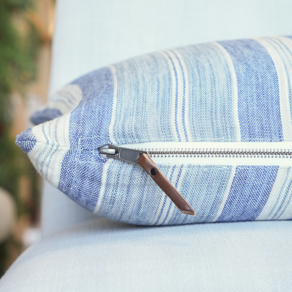 Seascape Pillow, Aqua 12" x 48"