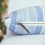 Seascape Pillow, Aqua 12" x 20"