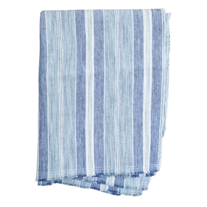 Seascape Aqua Oversized Throw, 55"W x 96"L